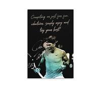 GNKIO Poster motivazionale, soggetto: Tennis Rafael Nadal Rafa, stampa artistica da parete con immagine di famiglia moderna, per camera da letto, 60 x 90 cm