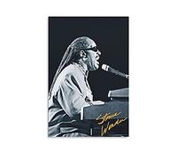 GNKIO Stevie Wonder - Stampa artistica su tela, poster e parete, motivo famiglia moderna, per camera da letto, 30 x 45 cm
