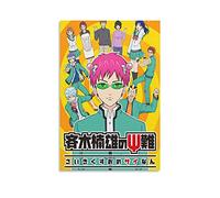GNKIO The Disastrous Life of Saiki K. Anime for Room Poster Decorativo da Parete Soggiorno Poster Camera da Letto Pittura 40x60 cm