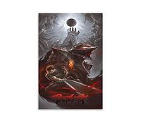 GNKIO The Hand of Berserk - Stampa artistica su tela, poster e parete, motivo: famiglia moderna, per camera da letto, 60 x 90 cm