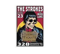GNKIO The Strokes Poster for Room Aesthetic 90s Cool su tela, poster artistico e parete, stampa artistica da parete, motivo famiglia moderna per camera da letto, 30 x 45 cm