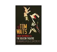 GNKIO Tom Waits Hd Poster su tela, poster e parete, stampa artistica da parete, motivo famiglia moderna, per camera da letto, 50 x 75 cm