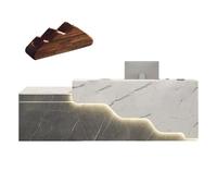 GNNymphyte Banco Reception, Armadietti Con Ante, Foro Passacavi, Scrivania Allargata E Cassetti Con Serratura, Per Negozio Di Abbigliamento, Cassiere(C,LEFT_150X60X100CM)