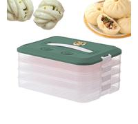Gnocchi Storage Box, Stackable Food Preservation Box, 4-Layer Gnocchi Freezer Box, High Capacity Food Storage Bin, Food-Grade Gnocchi Box trasparente, Container, Freezer Safe Gnocchi