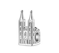 GNOCE Charm Bead Cities Series - Charm Cattedrale Di Colonia In Argento Sterling 925 Per Donne e Ragazze Regalo Di Gioielli (Cattedrale di Colonia)