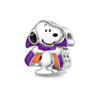 GNOCE Charm Bead Peanuts Halloween Snoopy Charm In Argento Sterling 925 Adatto Per Braccialetti/Collane Regalo Per Fan Delle Donne (Halloween)