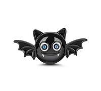 GNOCE Charm Pipistrello Nero in Agento S925 Sono Adorabile Charms con Zirconi per bracciali e Collana Regalo di Natale per Famiglia Moglie Figlia Amico
