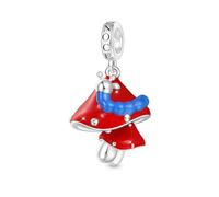 GNOCE Ciondolo a forma di Alice nel paese delle meraviglie, in argento Sterling S925, per donne, mogli, San Valentino, festa della mamma, idea regalo, Argento sterling, Zirconia cubica