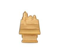 GNOCE Ciondolo Con Ciondolo Snoopy e Woodstock Dei Peanuts In Oro 18k e Argento Sterling 925 Per Donne e Ragazze Regalo Di Gioielli (La cuccia di Snoopy)