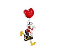 GNOCE Ciondolo con Perline Popeye San Valentino Abbraccio con Ciondolo a Cuore in Argento Sterling 925 Ciondoli per Donne e Ragazze Gioielli Regalo per i Fan (Popeye Olive Oyl)