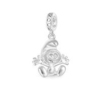 GNOCE Hellboy Con La Corona De La Llama Colgante Colgante Encanto De Plata De Ley 925 Abalorios Para Las Mujeres y Las Niñas Joyería Regalo Para Fan De La Película (Baby Puffo)
