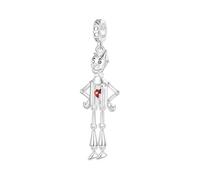 GNOCE Mago Oz Cuore Apribile Boscaiolo di Latta Ciondolo Fascino, S925 Argento Sterling Charms Penzoloni per le Donne Ragazze Moglie Figlia, San Valentino, Festa Della Mamma Gioielli Regalo