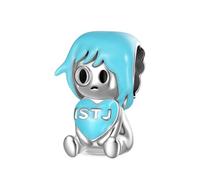 GNOCE Mbti Charm Bead Personality Type Abbracciante Cuore Charm 925 Sterling Silver Beads Charms Per Donne e Ragazze Gioielli Regalo (ISTJ)