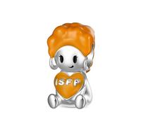 GNOCE Mbti Charm Bead Personality Type Abbracciante Cuore Charm 925 Sterling Silver Beads Charms Per Donne e Ragazze Gioielli Regalo (ISFP)