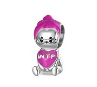 GNOCE Mbti Charm Bead Personality Type Abbracciante Cuore Charm 925 Sterling Silver Beads Charms Per Donne e Ragazze Gioielli Regalo (INTP)