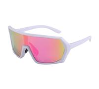 GNOLONG Ciclismo Occhiali Sport fotocromatiche sereno Ciclismo Occhiali da sole UV400 Antivento per le donne degli uomini di pesca Corsa e jogging Golf (White White Pink)