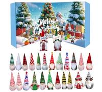 Gnome Advent Calendar 2025, 24 giorni Calendario di conto alla rovescia di Natale Gnomi appesi ornamenti per le decorazioni per la casa degli alberi di Natale