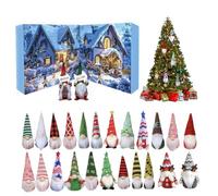 Gnome Advent Calendar 2025 Conto alla rovescia 24 giorni Calendario dell'avvento di Natale 2025 per adulti per bambini decorazioni per le vacanze, arredamento di Natale