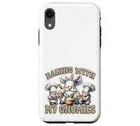 Gnome Baking With My Gnomies Funny Saying For Baker Mom Custodia per iPhone XR