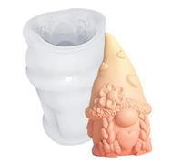 Gnome Candle Mold,Chocolate Molds | Holiday Charm | 3D Resin Gnomes Silicone Candles Mould | Crafting Handmade Candles Mould For Candle Making Wonderful Present Crafts Home Decor
