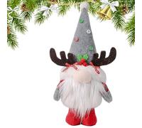 Gnome Christmas Ornaments, 33x16x10cm Christmas Gnome With White Beard,Multi-Purpose Cute Holiday Figurine Ornament - For Living Room Office Bedroom Table Desktop Window Mantels Tree Party