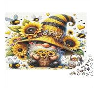 Gnome con girasoli Puzzles 1000 Pezzi In Stampa Ad Alta Definizione, Un Premium Jigsaw Puzzle Per Enigma Di Allenamento Alla Concentrazione, Ideale Per Tempo Libero, Regalo D'Anniversario Puzzle 5