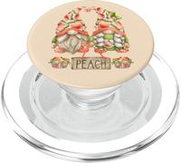 Gnome Couple Peachy Graphic For Summer Funny Peach Fruit PopSockets PopGrip per MagSafe