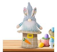 Gnome del coniglietto di Pasqua, peluche gnomi di Pasqua - Decorazione del vassoio a più peluche svedese Nisse - Ornamenti Rudolph imbottiti di Tomte scandinavo, decorazione per la casa del festival p