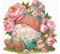 Gnome Design DIY Bead Embroidery Kit 9CT Cross Stitch Kit for Home Decor IT