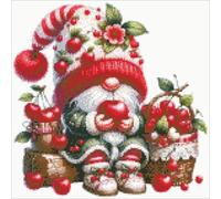 Gnome Design DIY Bead Embroidery Kit 9CT Cross Stitch Kit for Home Decor IT