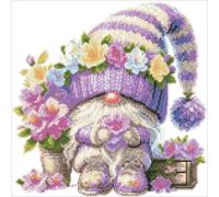 Gnome Design DIY Bead Embroidery Kit 9CT Cross Stitch Kit for Home Decor IT