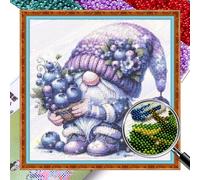 Gnome Design DIY Bead Embroidery Kit 9CT Cross Stitch Kit for Home Decor IT
