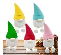 Gnome Figurines, 3D Printed Gnome Decor, 1.97x1.34in Cute Holiday Dwarf Toys, Lightweight Design, Hand Painted Finish for Christmas, Halloween, Dorm Room, Desktop, Bookshelf