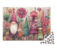 Gnome Garden Party Puzzle Impossibili 1000 Pezzi Decorazione Per La Casa. Giochi Rilassamento E Intelligence Per Adulti E Ragazzi Da 14 Anni 38x26cm/1000pcs