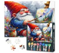 GNOME Puzzle da 1000 pezzi Difficile sfida GNOME Puzzle per adulti come regali per feste di famiglia, Babbo Natale, pittura artistica, decorazione per la casa, 50 cm x 70 cm