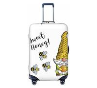 Gnome Sweet Honey - Coperture elastiche per bagagli da viaggio, 45-81 cm, nero, Large