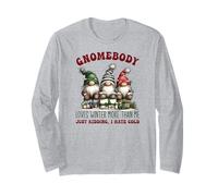 Gnomebody Loves Winter More Than Me GNOME Maglia a Manica