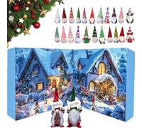 Gnomes Advent Calendars 2025, 24pcs Christmas Gnomes Countdown Calendar 2025, Surprise Countdown Calendar Gift (1Pcs*B)
