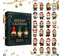 Gnomes Advent Calendars 24 Days Gnome Wonderland Ornaments Christmas Countd S2T1