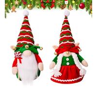 Gnomi Decorativo Natalizio, Gnomi natalizi, Gnomo di Peluche per Decorazioni Natalizie, Handmade Santa in Peluche Decorazione, Elfo Babbo Natale per Tavolo Regali Albero Natale Tavolo Camino-A