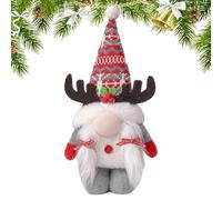 Gnomi di Natale | Statuette festive da 10 cm con corna | Simpatici ornamenti da vecchio per soggiorno, ufficio, camera da , tavolo, scrivania, finestra, mensola del caminetto, albero di Natale, f
