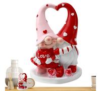 Gnomi di San - Coppia di statue in resina di , decorazioni romantiche per San | Gnome decorativo per San Aggiunta elegante per mensole librerie e spazi domestici