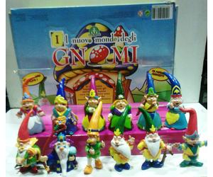 GNOMI IL NUOVO MONDO SET 12 FIGURE ZWERGE GIOCHI PREZIOSI WWF RARI NANI DWARFS
