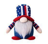 Gnomi illuminati del 4 luglio regalo per il giorno dell'indipendenza patriottico Tomtes Memorial Day Cucina vassoio a più livelli Decorazione Patriottica gnomi ornamenti