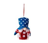 Gnomi patriottici illuminati 4 luglio Giorno dell'Indipendenza Gnomi Appesi Ornamenti Con Luce LED Decorazione Veterani Illuminato Gnomi Natale