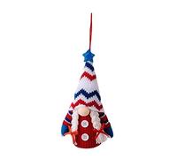Gnomi patriottici illuminati 4 luglio Giorno dell'Indipendenza Gnomi Appesi Ornamenti Con Luce LED Decorazione Veterani Illuminato Gnomi Natale