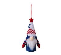 Gnomi patriottici illuminati 4 luglio Giorno dell'Indipendenza Gnomi Appesi Ornamenti Con Luce LED Decorazione Veterani Illuminato Gnomi Natale