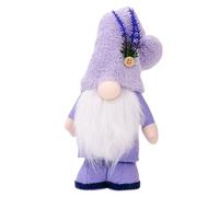 Gnomi primaverili - Peluche Gnomo Viola | Decorazione autunnale dello gnomo | Gnomo autunnale morbido | Decorazioni natalizie Decorazioni per la casa | Bambola di peluche senza volto con ciondolo a mo