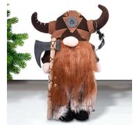 Gnomi vichinghi nordici - Resina riutilizzabile durevole, statua da tavola perfetta | Gnome guerriero vichinghi sostenibili, squisita fattura, simbolo di coraggio, decorazione di gnomo nordico per