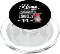 Gnomies Home Is Where My Gnomies Are Xmas, gnomo natalizio PopSockets PopGrip per MagSafe